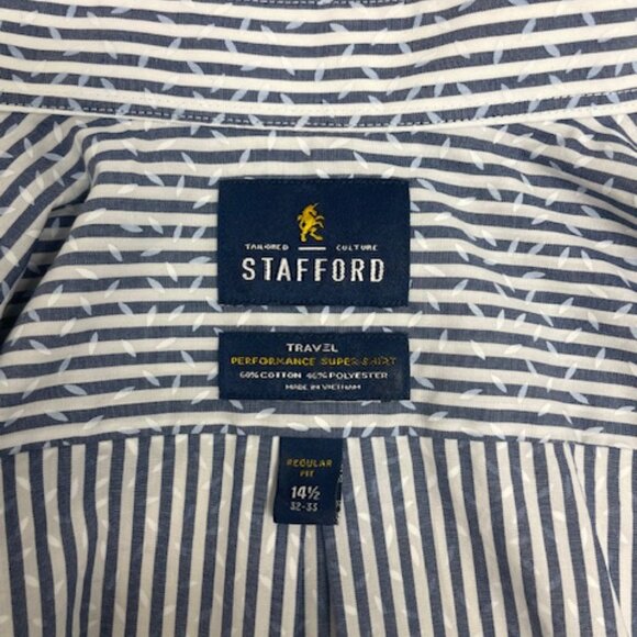 Stafford Dress Shirt Size Small 14.5/32-33 - Picture 3 of 7